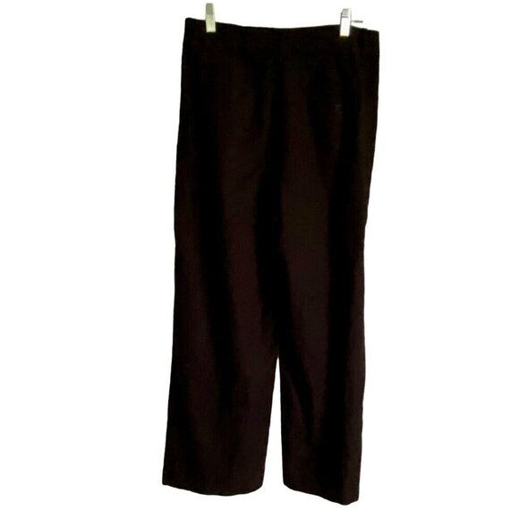 Sound Style Black Linen Blend Pants Women's Size 8 - Picture 3 of 6